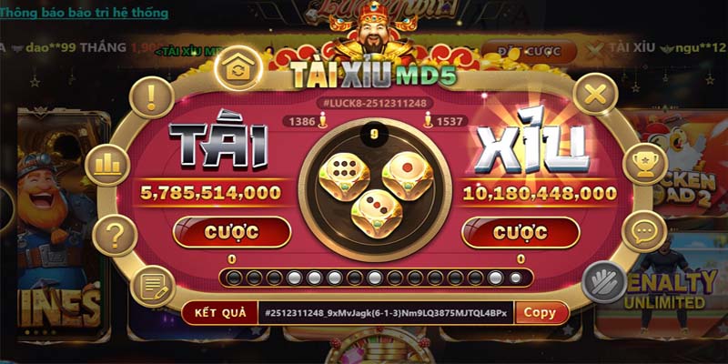 Luật chơi tài xỉu MD5